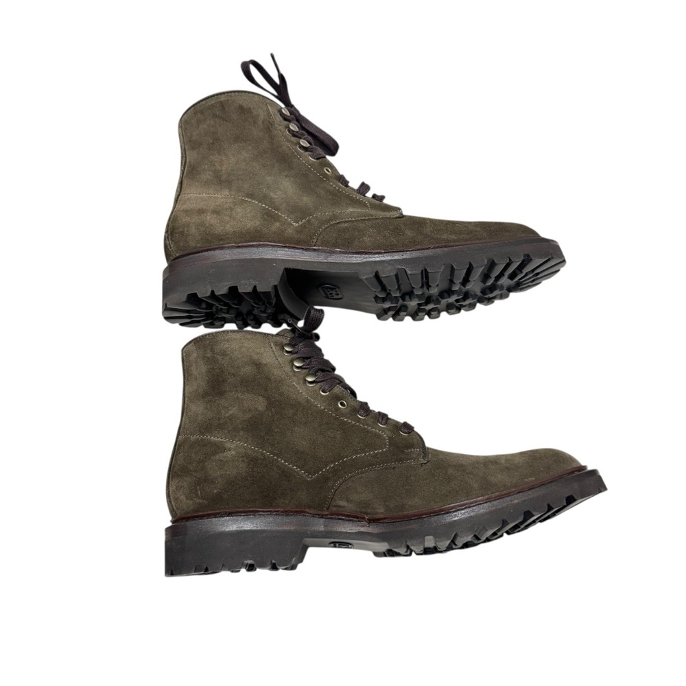 Allen Edmonds Higgins Waterproof Lug Sole Boot in Loden Suede Army Green 10.5 - Picture 4 of 11